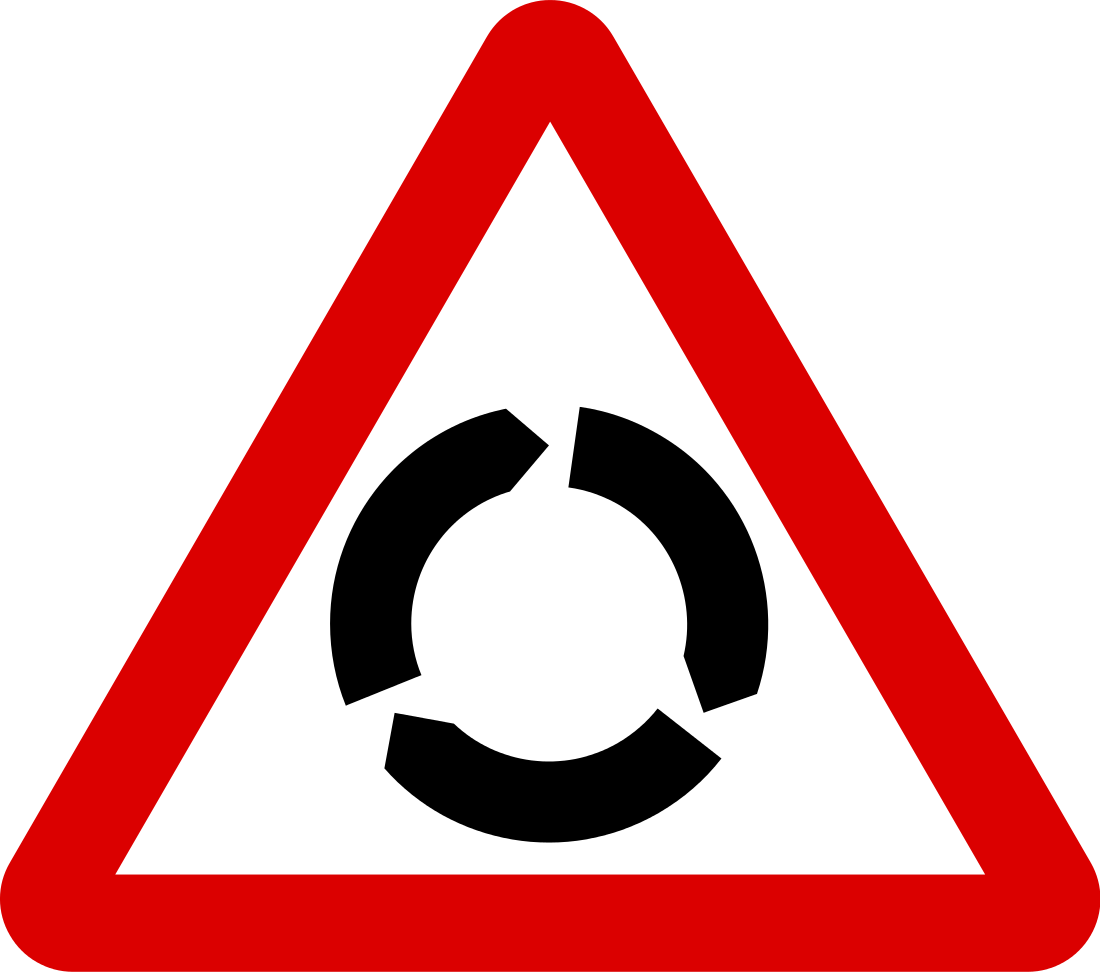 Roundabout ahead